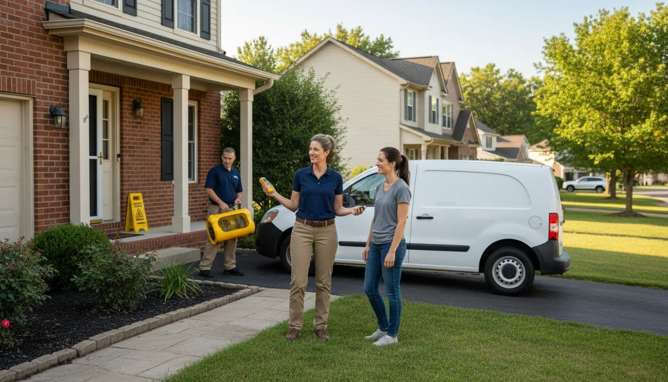 Residential water damage restoration in Lisbon Falls, ME